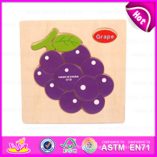 2015 Interesting Funny Wooden Grape Puzzle Toy, Cartoon Wooden Puzzle Games Toy, Matching Game Puzzle for Educational Toys W14c087